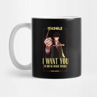 MASHLE: MAGIC AND MUSCLES (I WANT YOU) BLACK (GRUNGE STYLE) Mug